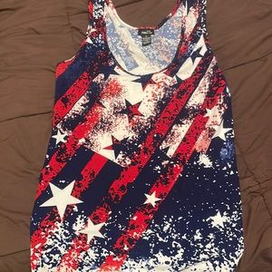 Red white and blue Tank